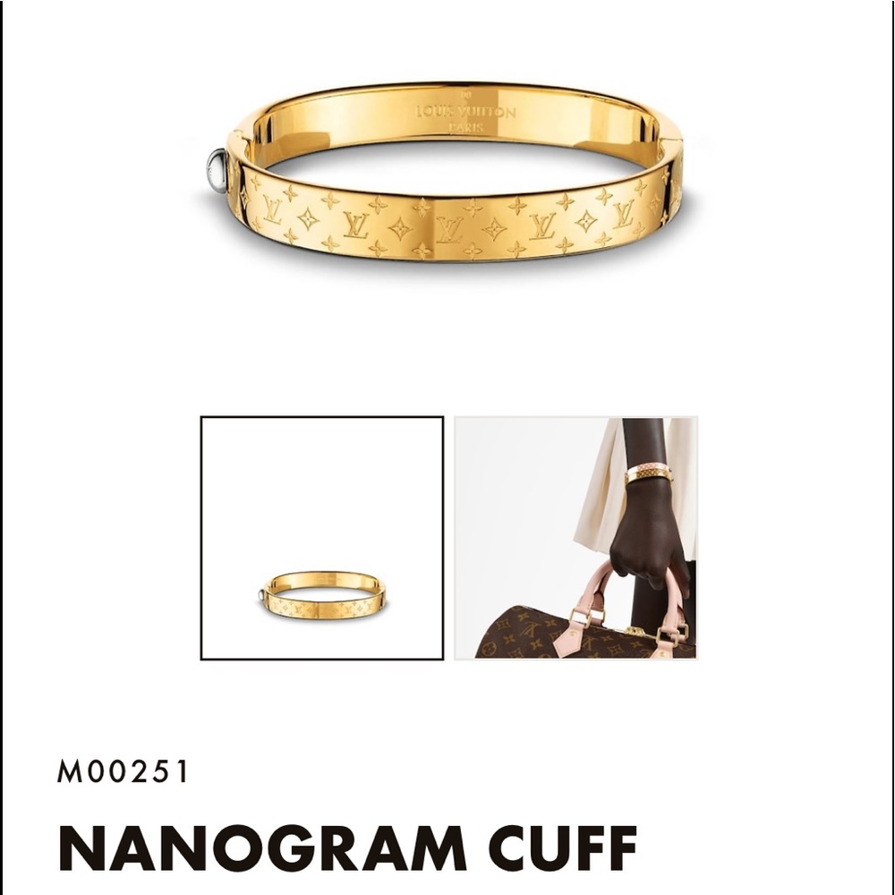 Louis Vuitton gold
NANOGRAM CUFF M00251